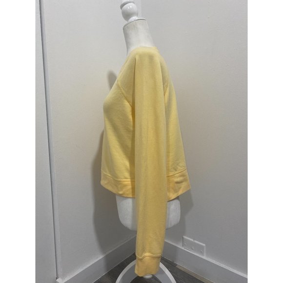 SWEATY BETTY Chelsea Crop Yellow Sweatshirt Small - Picture 4 of 8